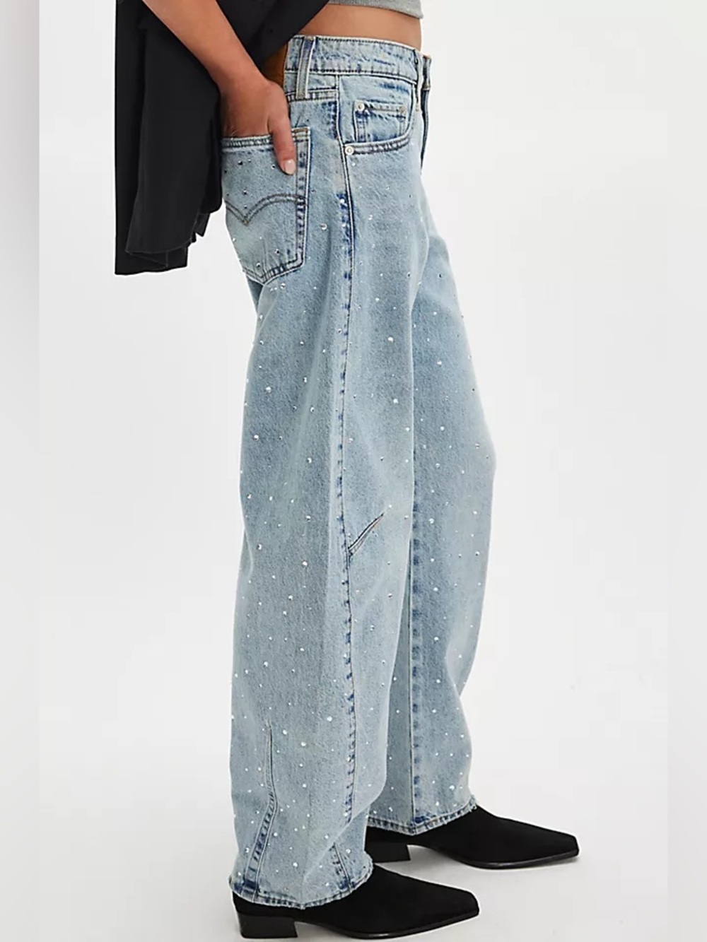 Levi’s Baggy Dad Barrel Jeans in Dazzle Me - Picture 6 of 6